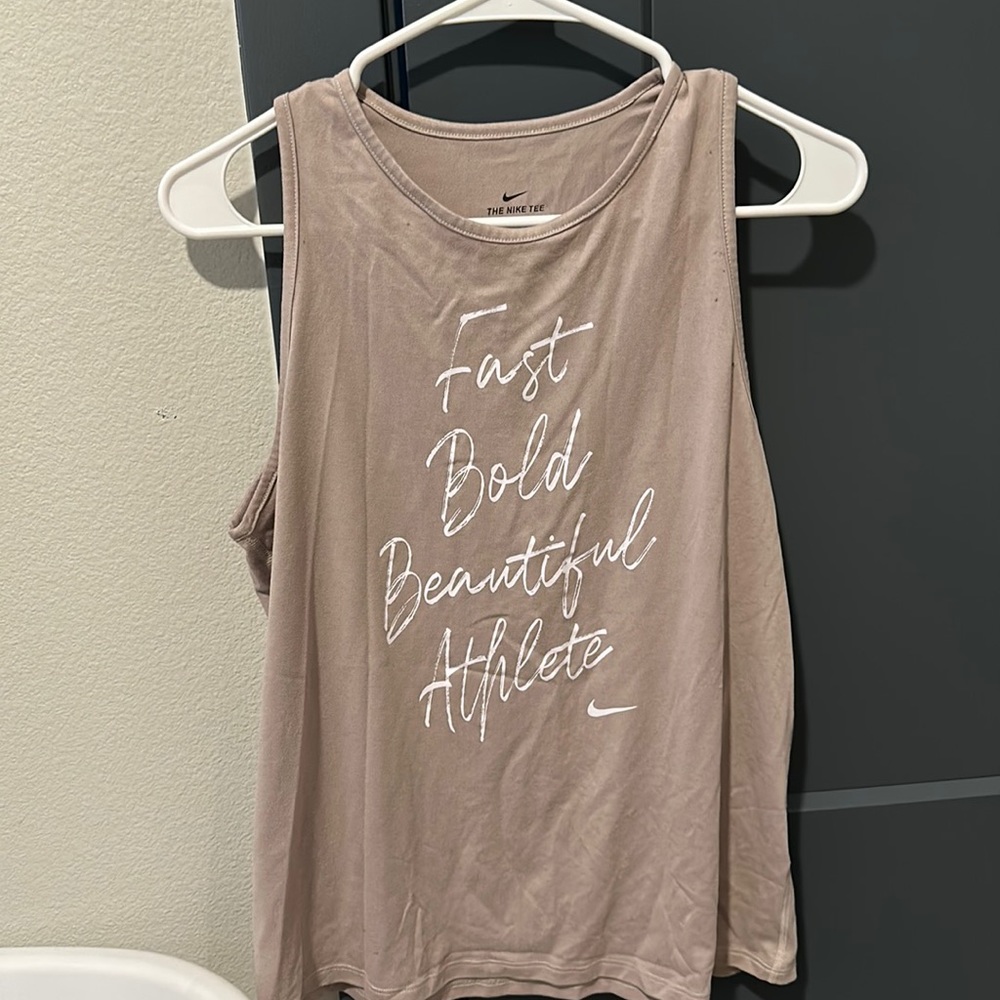 Fast Bold Beautiful Athlete - Nike Tank
